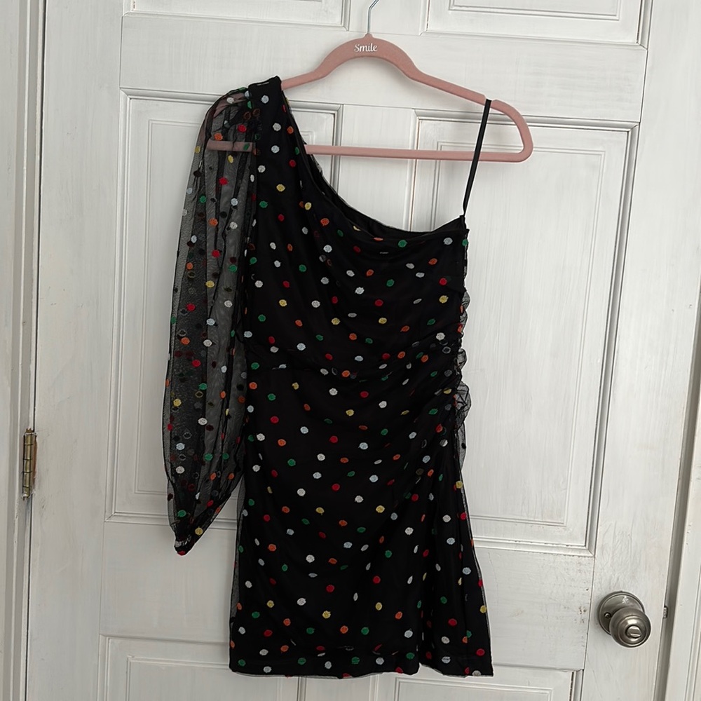 One sleeve dress